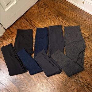 Women’s Ribbed & Knit Ponte Pants - Black, Navy, Charcoal